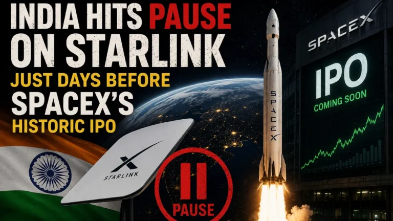 India Hits Pause on Starlink Just Days Before SpaceX’s Historic IPO